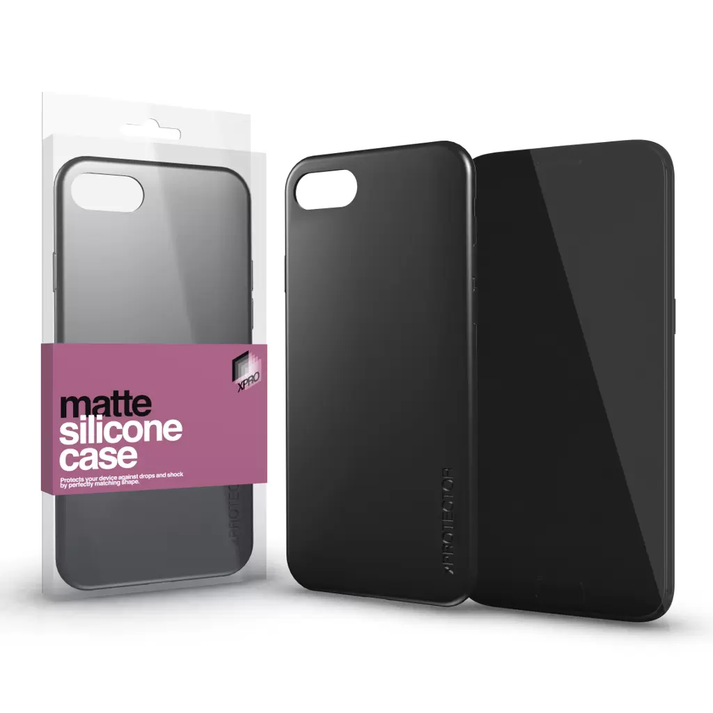 XPRO Szilikon matte tok ultravékony black Xiaomi Redmi Note 12 5G készülékhez