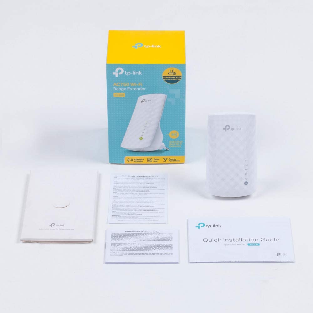 TP-LINK RE200 Wireless Range Extender AC750
