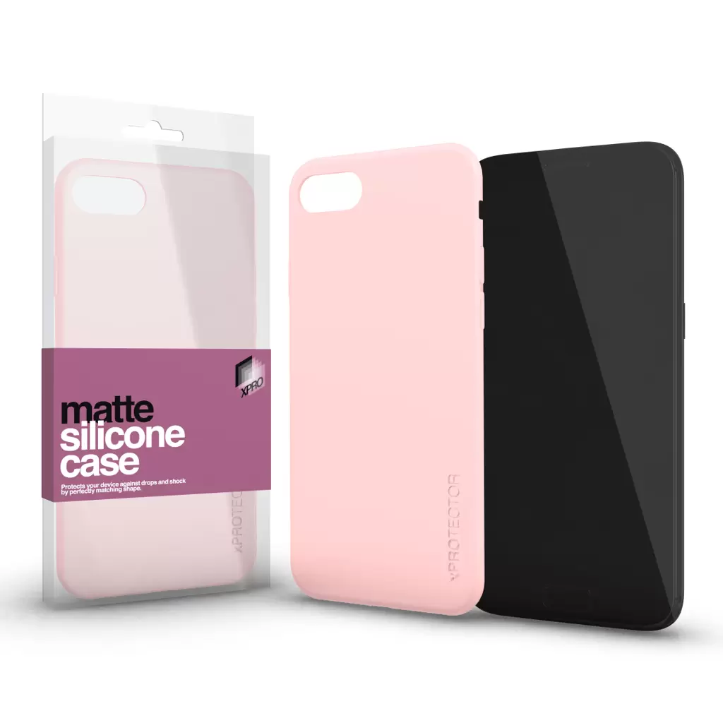 Szilikon matte tok ultra vékony púder pink Samsung A13 4G készülékhez