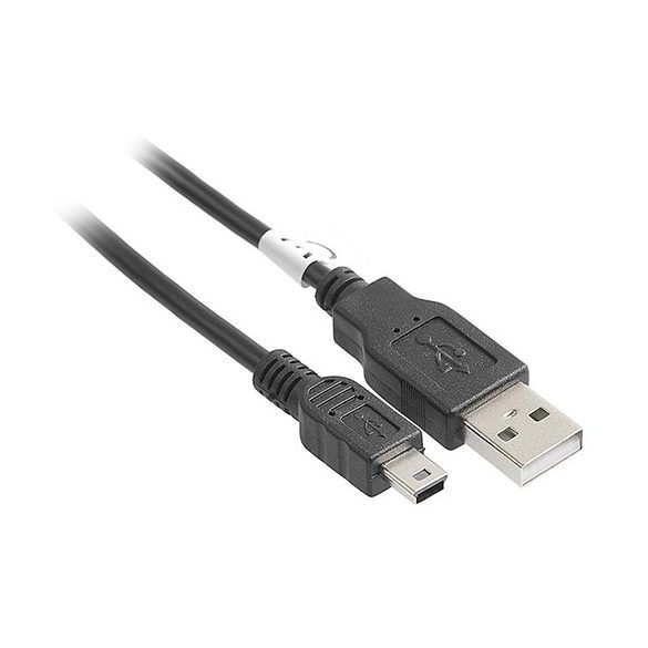 Astrum USB - MiniUSB csomagolt adatkábel 1M fekete UC115
