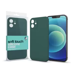 Soft Touch Silicone Case Slim sötétzöld Samsung S20 FE készülékhez