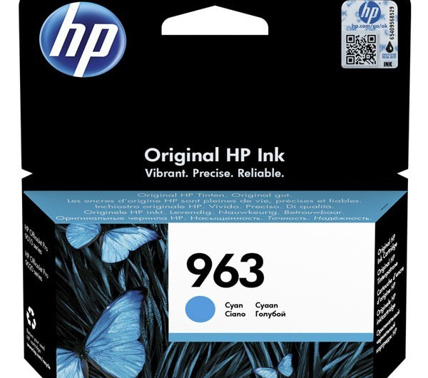 HP 3JA23AE TINTAPATRON CYAN 700 OLDAL KAPACITÁS NO.963