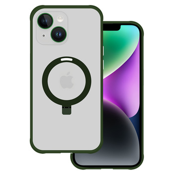 TEL PROTECT Letámasztható Magsafe Kompatibilis Tok IPHONE 11 zöld