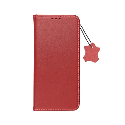 LEATHER KÖNYVTOK Samsung A05s BORDÓ
