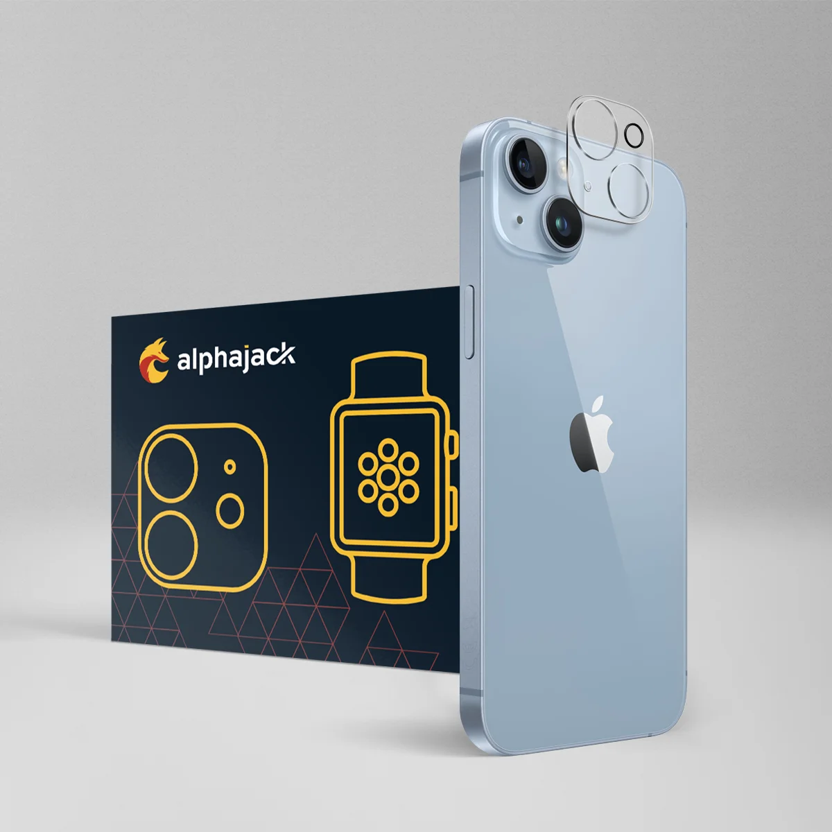 iPhone 13 / 13 Mini kamera lencse védő üvegfólia 3D 1db Alphajack