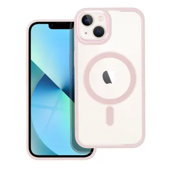 Color Edge MagSafe Kompatibilis Tok -IPHONE 15- átlátszó, rosegold