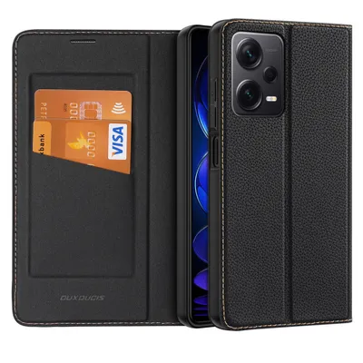iPhone 14 Plus Dux Ducis Skin X2 mágneses fliptok fekete