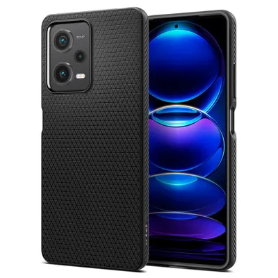 SPIGEN Liquid Air Tok -XIAOMI Redmi Note 12 PRO 5G / POCO X5 PRO 5G- matt fekete