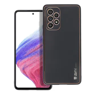 Bőr hátlapi tok Samsung A53 5G fekete arany