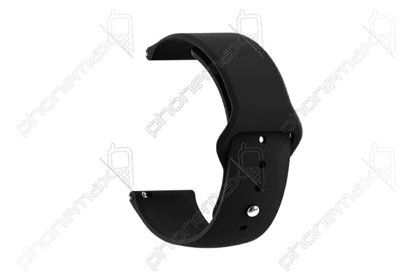 APPLE WATCH 42MM, WATCH 4 44MM, WATCH 7 45MM SIL2 SZILIKON SZÍJ (KESKENY) FEKETE