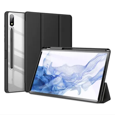 DUX DUCIS Toby - Nyitható Tablet Tok Ceruza tartóval -Samsung Tab S9 Plus- fekete