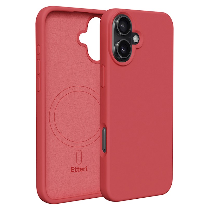 Etteri Silicone Mag tok iPhone 16 6,1" piros