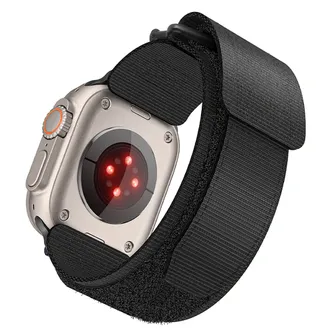 FORCELL F-DESIGN FA05 nylon szíj APPLE Watch 42 / 44 / 45 / 49 mm fekete