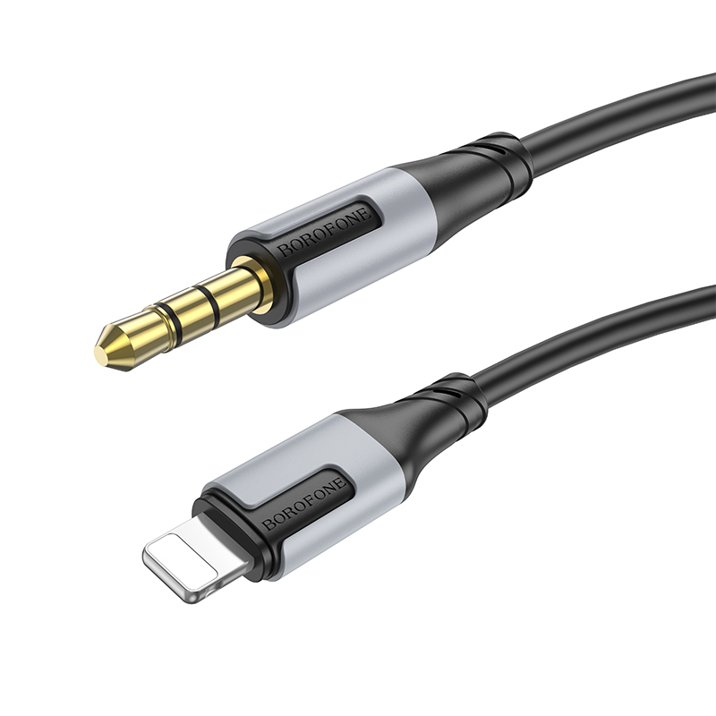 BOROFONE BL19 AUX (LIGHTNING/JACK) KÁBEL 1 MÉTER FEKETE
