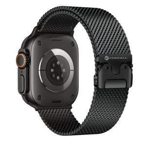 FORCELL F-DESIGN FA11  strap on APPLE Watch 38/40/41 mm fekete