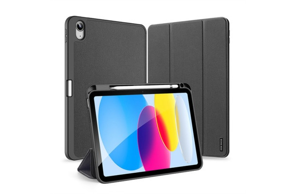 DUX DUCIS DOMO IPAD 10 10.9 2022 / IPAD 11 11.0 2025 TABLET TOK (APPLE PENCIL TARTÓS) FEKETE