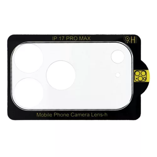 iPhone 17 Pro Max 5D Full Glue Kamera Üvegfólia - Átlátszó
