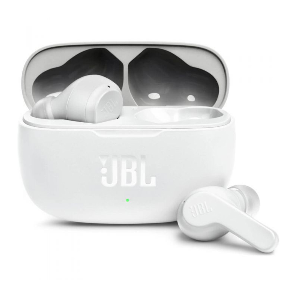JBL - Wireless Earbuds (Wave 200) - Bluetooth 5.0, True Wireless, Mikrofon, Voice Assistant, Siri - Fehér