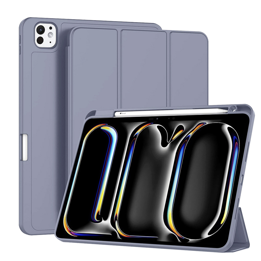 Techsuit - Flex Trifold (Tolltartóval) - iPad Pro 11 (2024) / iPad Pro 11 (2025) - Lila