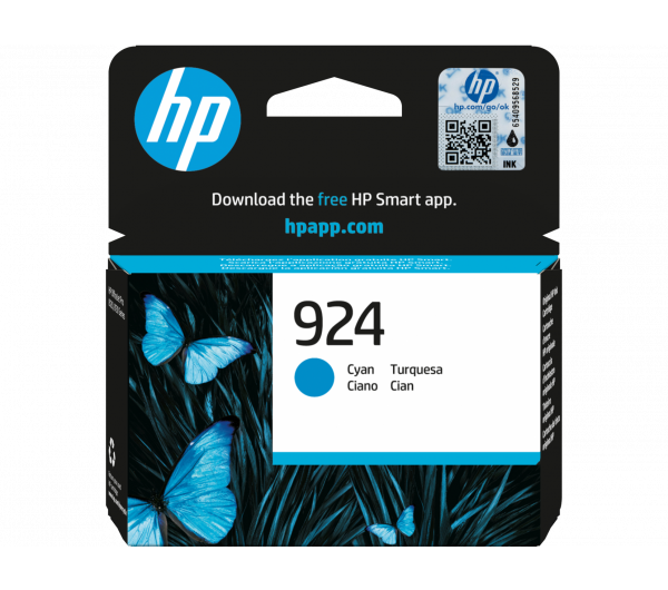 HP 4K0U3NE Tintapatron Cyan 400 oldal kapacitás No.924