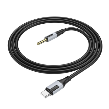 Borofone Cable AUX BL19 - jack 3,5mm to Type C - 1 méter fekete