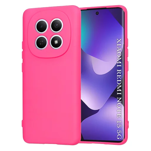 Xiaomi Redmi Note 15 5G / Note 15 4G / Poco M8 5G Hot Pink Techsuit SoftFlex tok