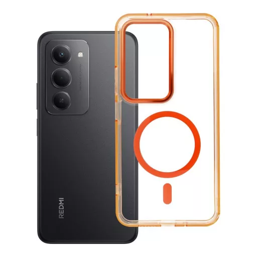FRAME CLEAR HYBRID MAG COVER Tok Magsafe kompatibilis XIAOMI Redmi 15 hermes narancssárga