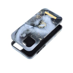 FORCELL F-PROTECT Mirage, katonai ejtésvizsgált tok MagSafe kompatibilitással iPhone 14 Plus fekete márvány tok