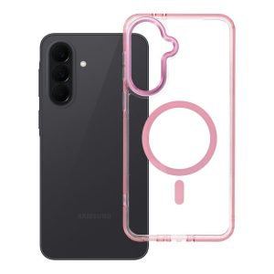 Samsung A17 Frame Clear Hybrid Mag Cover MagSafe powder pink
