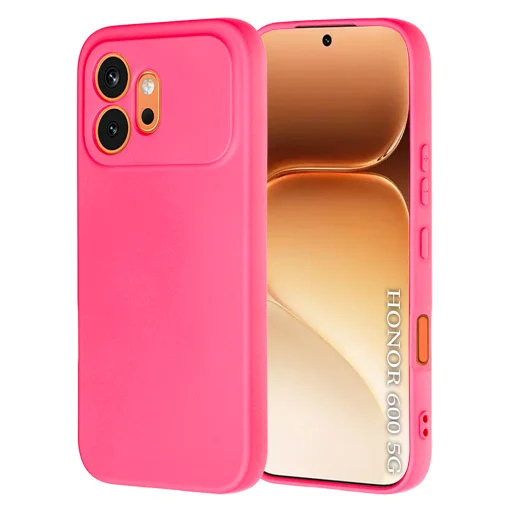 Honor 600 Lite élénk rózsaszín Techsuit SoftFlex szilikon tok