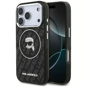 Karl Lagerfeld IML Karl Head Logo Magsafe Apple iPhone 17 Pro Max hátlapvédő tok fekete