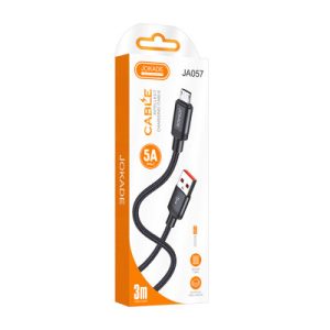 JOKADE JA057 CHUANGZHAN MICRO USB KÁBEL 5A 3 MÉTER FEKETE