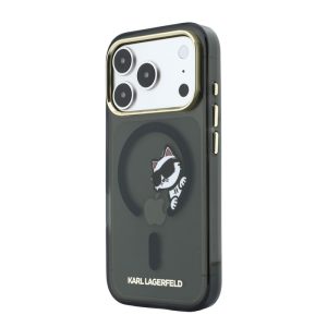 Apple iPhone 18 Pro KARL LAGERFELD KLHMP18L6HCPSCK Magsafe Hátlap - Fekete