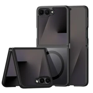SAMSUNG Z Flip 8 fekete DUX DUCIS AIMO MAG MagSafe-kompatibilis tok