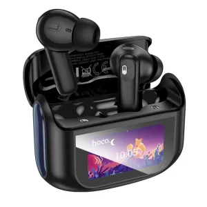 HOCO vezeték nélküli fülhallgató bluetooth érintőkijelzővel TWS ANC + ENC EQ21 éjfekete