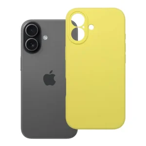 iPhone 17 szilikon tok 2mm citromsárga