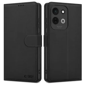 Xiaomi Redmi 17 4G / 5G fekete Tech-Protect Wallet pénztárcatok fliptok