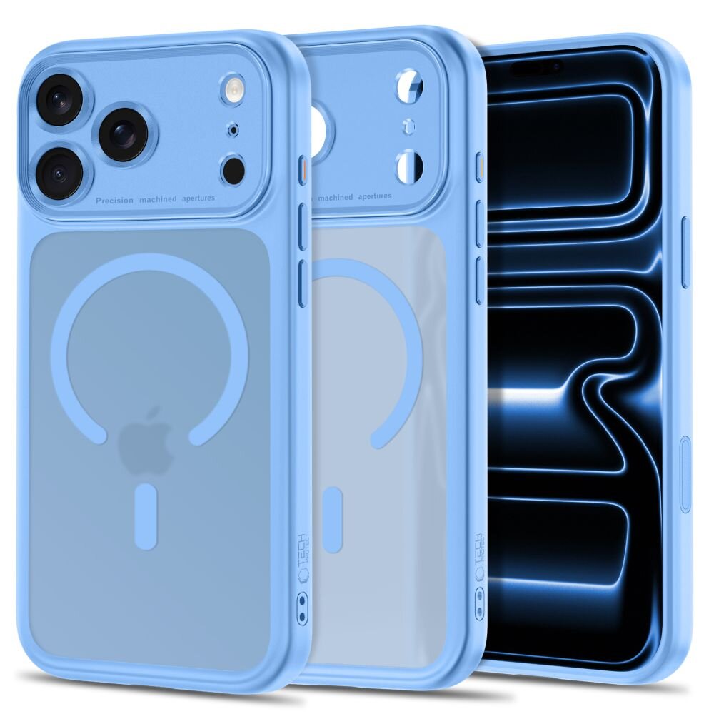 iPhone 17 Pro Max / 18 Pro Max kék Full Matte Mag Cover MagSafe-kompatibilis tok