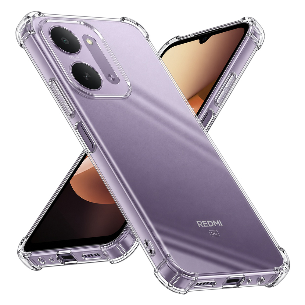 Techsuit - Shockproof Clear Silicone - Xiaomi Redmi 17C 5G - átlátszó szilikon tok