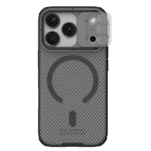 Apple iPhone 17 Pro Átlátszó Fekete Nillkin CamShield PRO Mágneses Kemény Tok