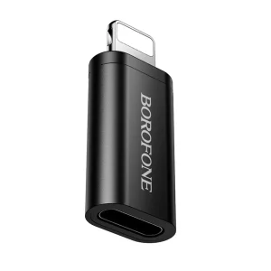 Borofone Adapter BV26A - Type C to Lightning - fekete