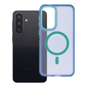 Samsung A57 kék Forcell F-Protect Vivid Premium MagSafe-kompatibilis tok