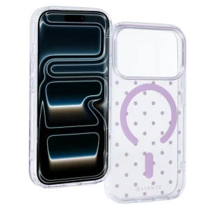 iPhone 18 Pro rózsaszín Liavec Bubble védőtok