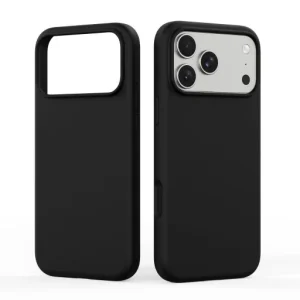 iPhone 18 Pro/17 Pro fekete DUX DUCIS Piel folyékony szilikon MagSafe-kompatibilis tok