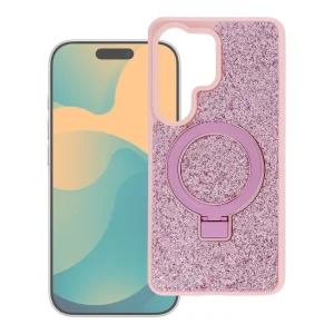 Rózsaszín tok iPhone 17 Quartz Circle Stand Mag Cover