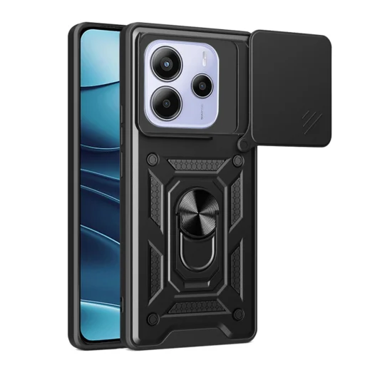 Xiaomi Redmi Note 14 5G Fekete Techsuit CamShield sorozat tok