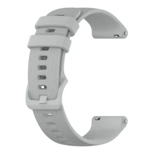 Techsuit - Óraszíj 20mm (W006) - Samsung Galaxy Watch 4/5/Active 2, Huawei Watch GT 3 (42mm)/GT 3 Pro (43mm) - Szürke