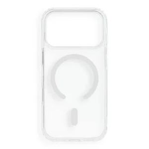 iPhone 17 Pro / 18 Pro fehér Drop Glue Colorful Ring Mag Cover MagSafe-kompatibilis tok