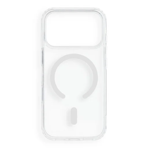 iPhone 17 Pro / 18 Pro fehér Drop Glue Colorful Ring Mag Cover MagSafe-kompatibilis tok